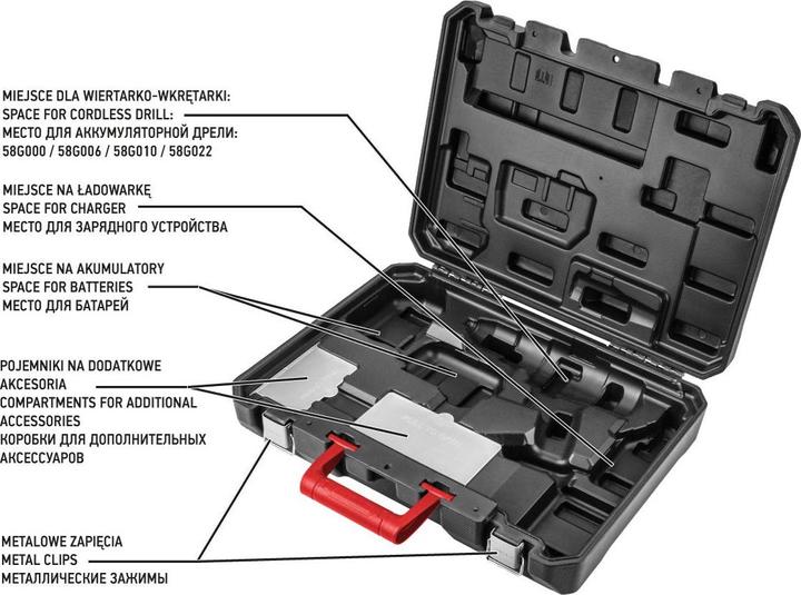 Actual product image Graphite Tool Case 58G087
