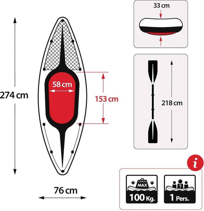 Actual product image Intex Challenger K1 (1 pers.)