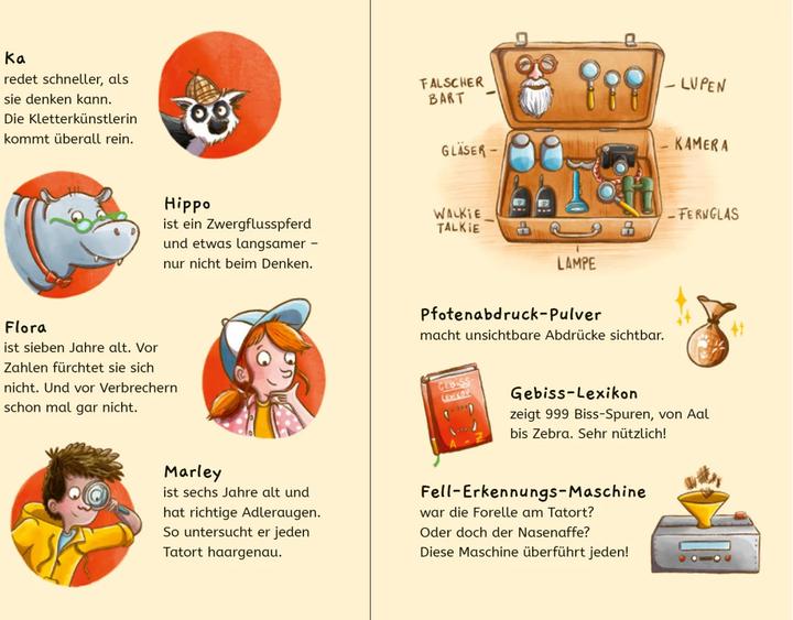 Actual product image Tierdetektive Hippo & Ka – Wer hat den Mops gemopst? (German, Caroline Opheys, THiLO, 2024)