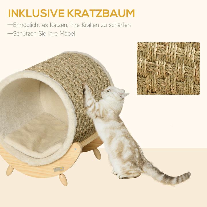 Actual product image PawHut Cat house with cushion (Cat)