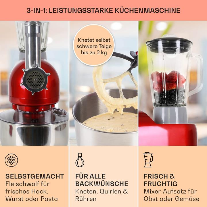 Produktbild Klarstein Lucia Rossa, Classic, Rot (1200 W)