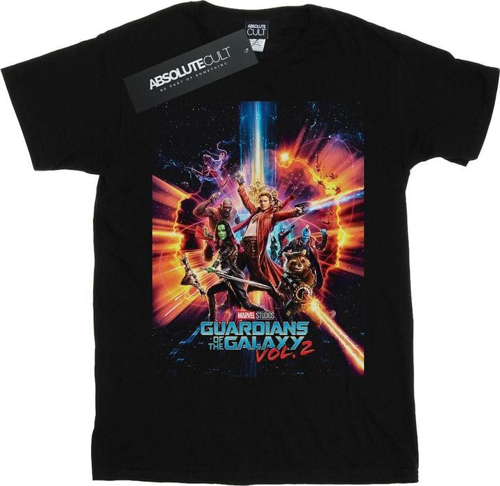 Actual product image Marvel Mens Guardians Of The Galaxy Vol. 2 Poster T-Shirt (XL)