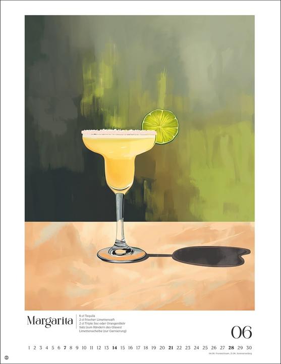 Produktbild Cocktails Posterkalender 2026 (34 x 44 cm, Harter Einband, Deutsch)