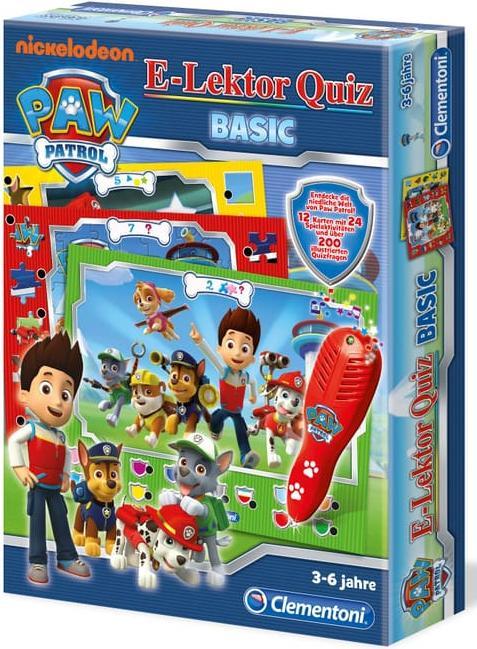 Actual product image Clementoni E-Lektor Quiz Basic Paw Patrol (German)
