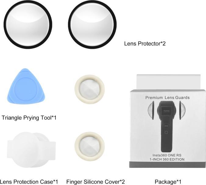 Actual product image Puluz Lens Guard PC Protective Cover for Insta360 ONE RS 1-Inch 360 Edition