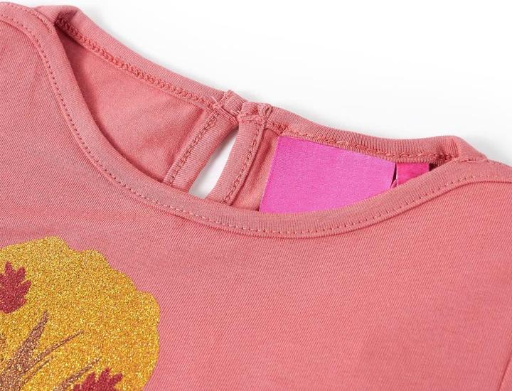 Actual product image VidaXL Children's long-sleeved shirt dusky pink 92,Material: 95 % cotton. 5 (92)