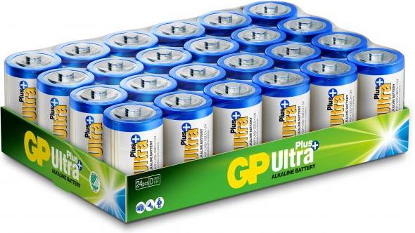 Immagine prodotto GP Batteries Batteria 13AUP-S24/ LR20/ ULTRA PLUS - Confezione da 24 pezzi (24 pz., D)