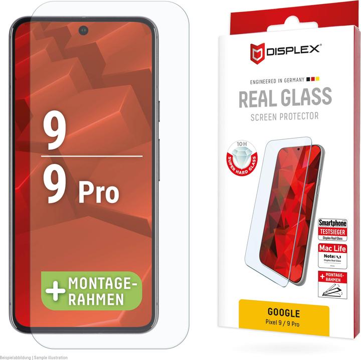 Immagine prodotto Displex Real Glass, 2D Panzerglas (1 Pezzo/i, Google Pixel 9 Pro, Google Pixel 9)