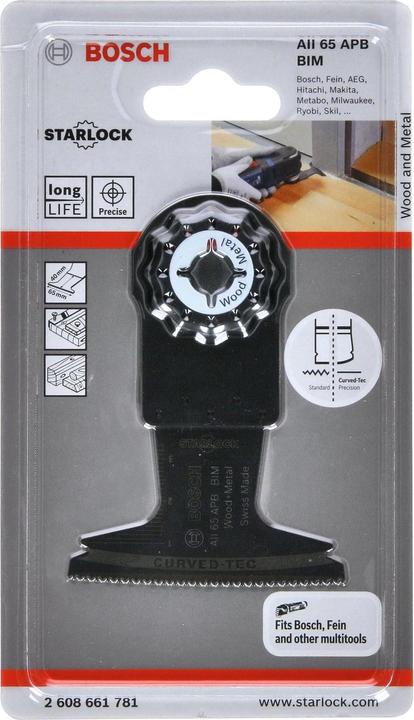 Produktbild Bosch Professional Zubehör BIM Tauchsägeblatt AII 65 APB, Wood and Metal, 40 x 65 mm, 1er-Pack