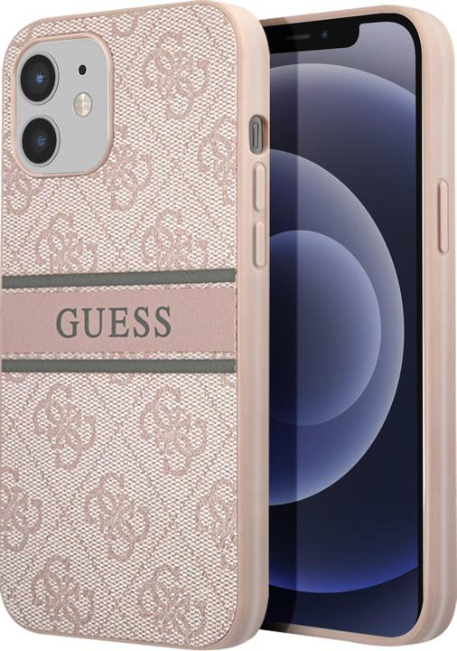 Actual product image Guess Hard Cover 4G Printed Stripe (Realme 12 Pro+, Apple iPhone 12)
