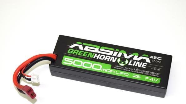 Produktbild Absima LiPo Stick Pack 7.4V-45C 5000 Hardcase (7.40 V, 5000 mAh)