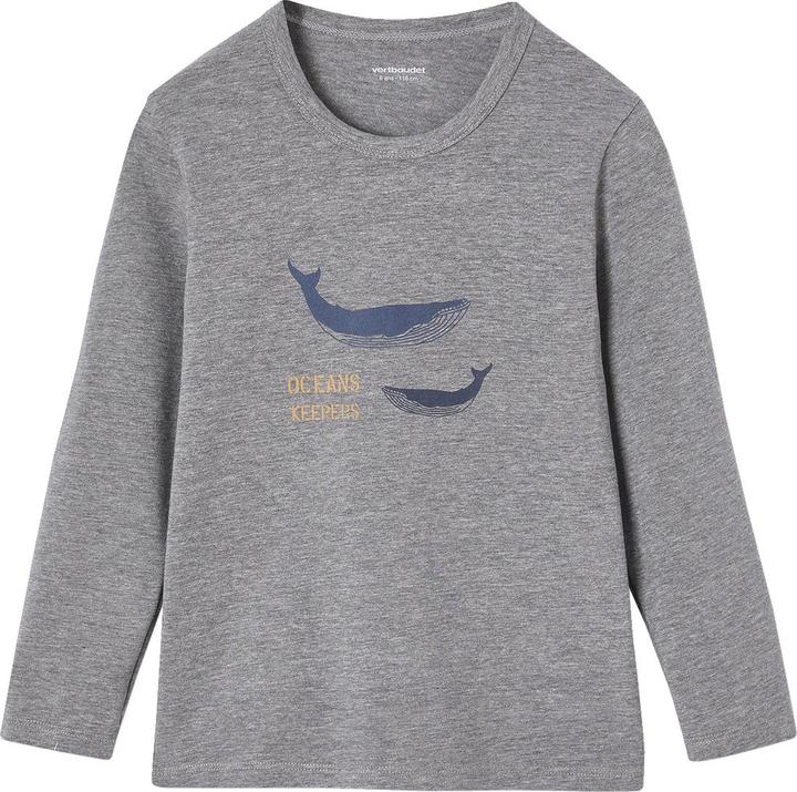 Image du produit Vertbaudet 3er-Pack Jungen Shirts mit Wal BASIC Oeko-Tex (128)