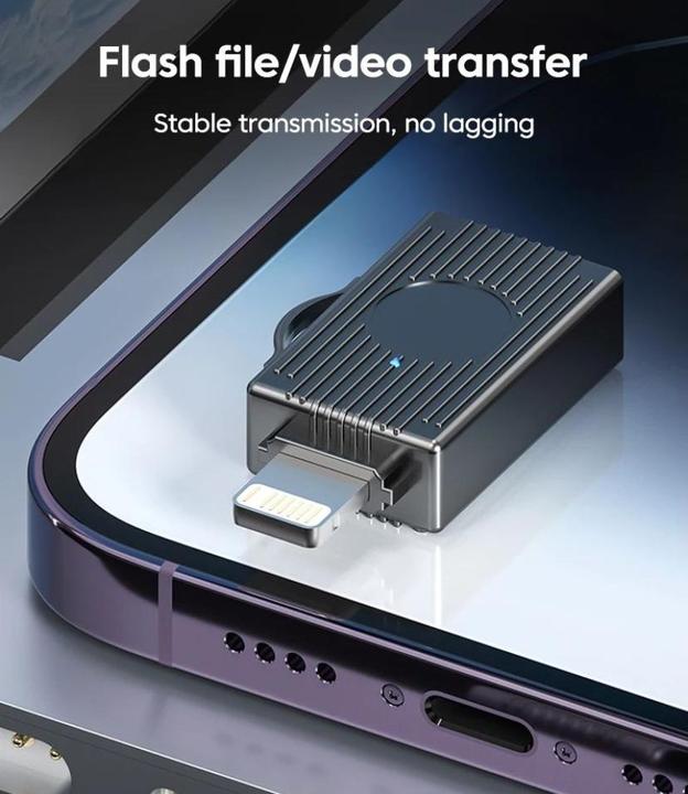 Actual product image PowerGuard Titan Lightning to USB 2.0 OTG adapter (USB-A, Lightning)