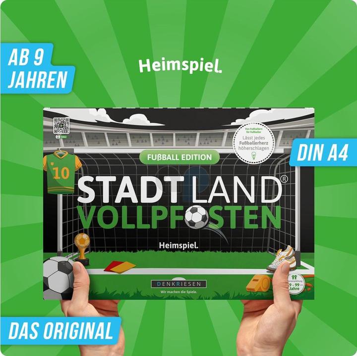 Produktbild Denkriesen STADT LAND VOLLPFOSTEN® A4 - FUSSBALL EDITION "Heimspiel" (Deutsch)