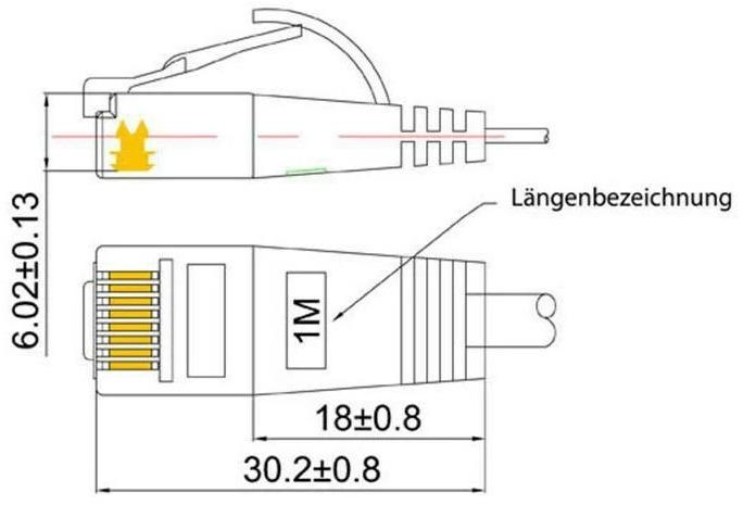 Produktbild Wirewin Netzwerkkabel (UTP, CAT6, 2 m)