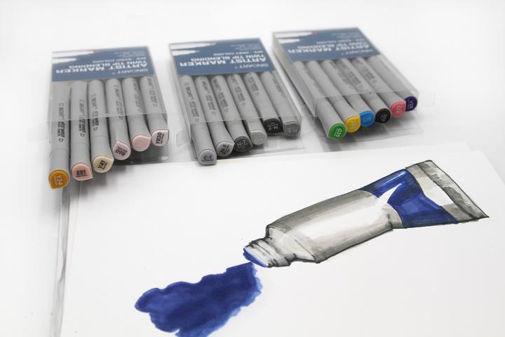 Actual product image Sinoart Marker pens (Basic colours, 6 x)