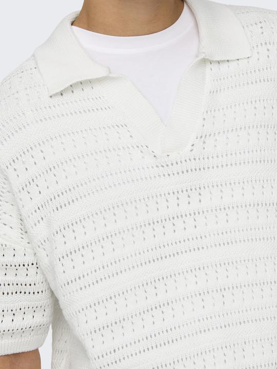 Actual product image Only & Sons Onsgrayson Ds 5 Chochet Polo Knit (M)