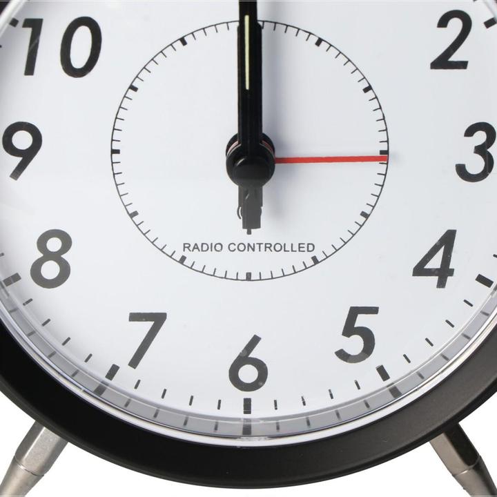 Actual product image AccuCell Alarm clock nostalgic big, the radio alarm clock with metal bell