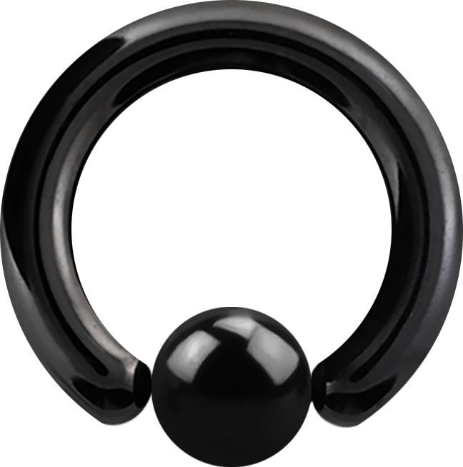 Produktbild Star Piercing Ball Closure Ring schwarz (ohne Messing, Chirurgenstahl 316L)