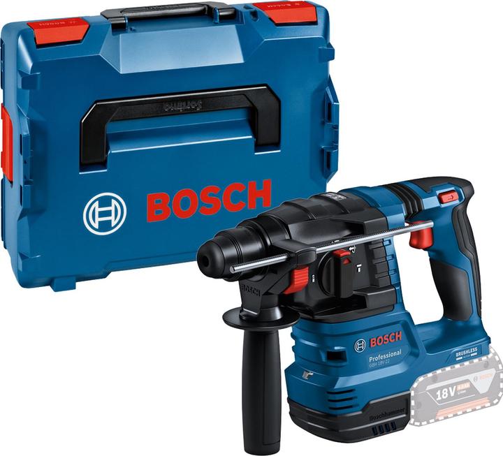 Bosch Professional Marteau perforateur sans fil avec SDS plus GBH 18V-22, L-BOXX (Fonctionnement sur batterie)