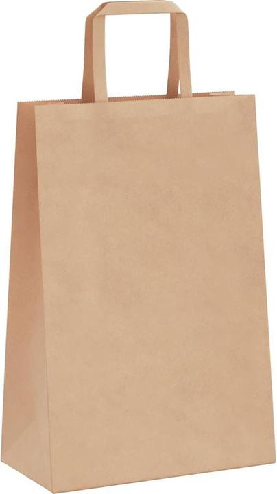 Image du produit VidaXL Sacs en papier kraft 50 pcs. avec anse Marron 21x11x31 cm Sac en papier (Pochette cadeau, 50 x)