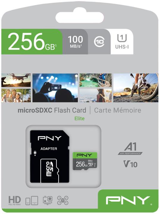 Immagine prodotto PNY Scheda microSDXC Elite UHS-I U1 256 GB (256 GB, microSDXC, U1, UHS-I)