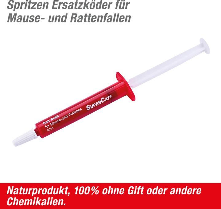 Actual product image Super Cat Ersatz-Köder Spritzen SuperCat 2er für Mause- & Rattenfallen