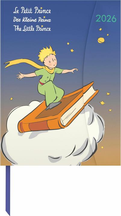 Produktbild Der Kleine Prinz 2026 - Diary - Buchkalender - Taschenkalender - 16x22 (16 x 22 cm, Deutsch, Spanisch, Französisch, Niederländisch, Italienisch, Englisch)