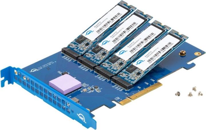 Actual product image OWC 16.0TB Accelsior 4M2 PCIe M.2 NVMe SSD Adapter Card