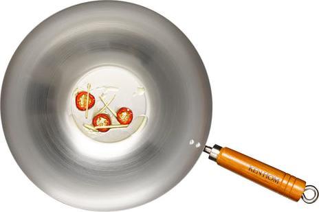 Productafbeelding Ken Hom WOK CLASSIC CARBON, Rond, Wok/Stir-fry pan, Roestvrij staal, Koolstofstaal, Keramisch, Gas, Ha (32 cm, Wokpan, Koolstofstaal)