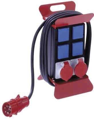 Actual product image Bachmann Power distributor 400V CEE 2m FI 1x16A5p400V 1x32A5p400V 4Schutzk. (6 x, CEE 7/3, CEE)