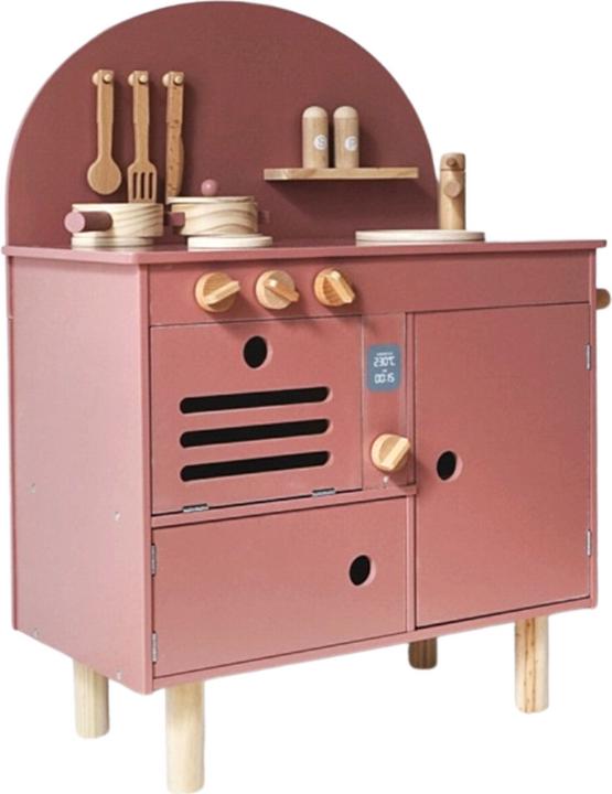 Actual product image Nelaroom Retro wooden kitchen with accessories