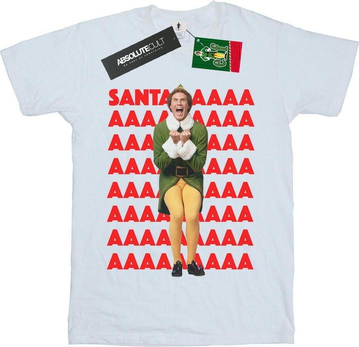 Immagine prodotto Elf Buddy Santa Scream Maglietta Uomo (M)
