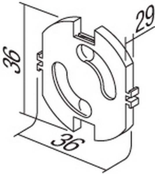 Actual product image TEM Ekonomik series Protective contact child safety lock