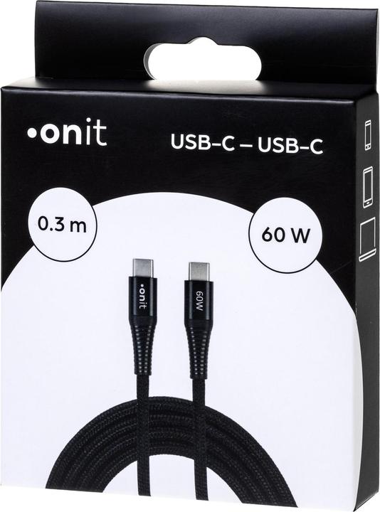 Produktbild Onit USB C — USB C (0.30 m, USB 3.0, 60 W)