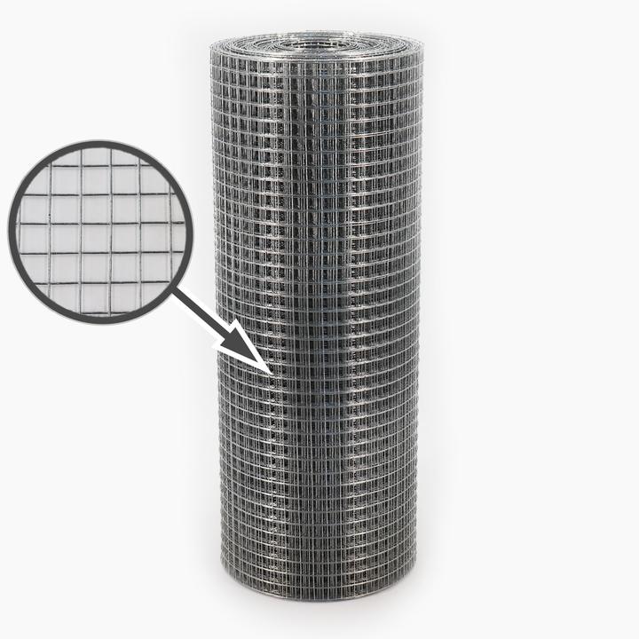 Actual product image Aquagart 100m x 0,5m Volierendraht Drahtgitter Schweissgitter Drahtzaun Drahtgeflecht