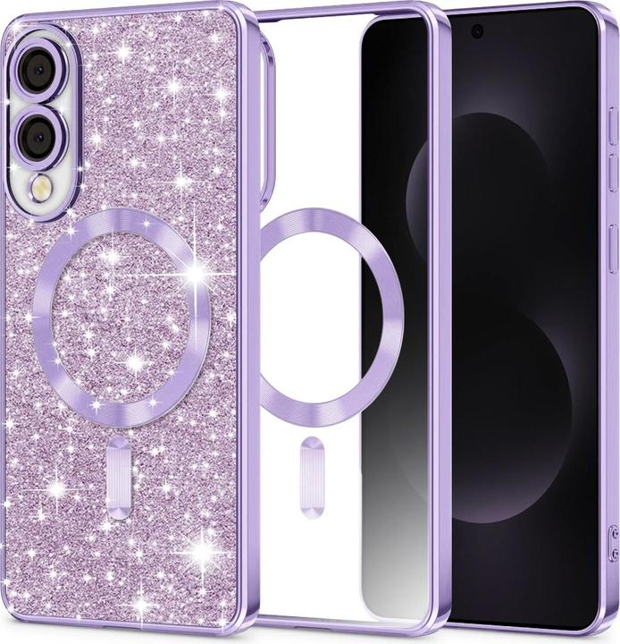 Immagine prodotto Techsuit - Luxury Glitter MagSafe - Samsung Galaxy S25 Edge - Light Purple (Samsung Galaxy S25 Edge)