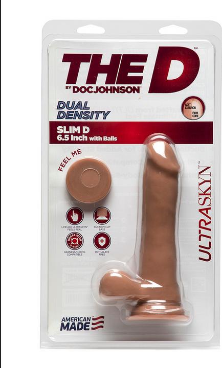 Produktbild Doc Johnson Slim D - 6.5 Inch With Balls Ultraskyn