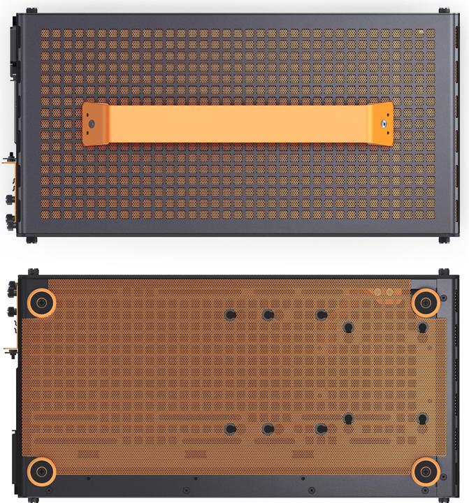 Produktbild Jonsplus MATX Handle Case Z20 - Black-Orange (Mini-ITX, mATX)