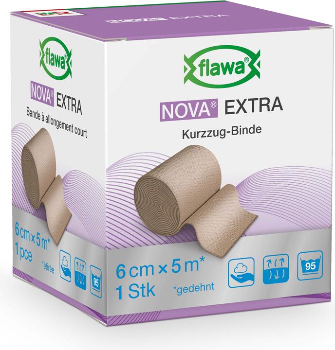 Actual product image Flawa Short-stretch bandage 6cmx5m skin-coloured