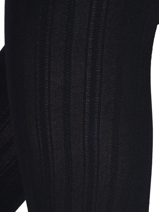 Actual product image Levee Fashion Stripe tights, colour 399 black, size 58-60 (60 DEN, 58 - 60)