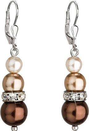 Image du produit Evolution Group Boucles d'oreilles perles en bronze avec cristaux 31150.3 (L)