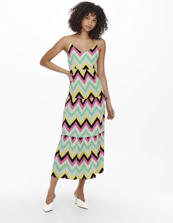 Actual product image Only Patterned strap maxi dress (XS)