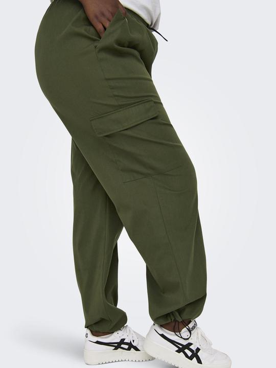 Produktbild Only Normal geschnitten Mittlere Taille Gummizug Elastische Bündchen Cargohose Cargo-Hose (44)