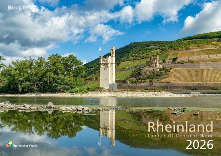 Produktbild Rheinland 2026 Wandkalender A4 quer Spiralbindung 28 Blatt mit 56 Seiten (A4)