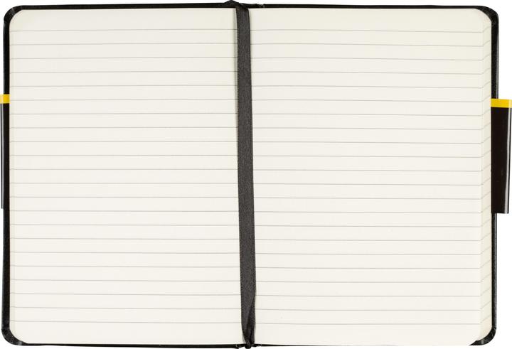 Image du produit Idena Carnet de notes A6 ligné noir FSC-Mix (A6, À rayures, Couverture rigide)