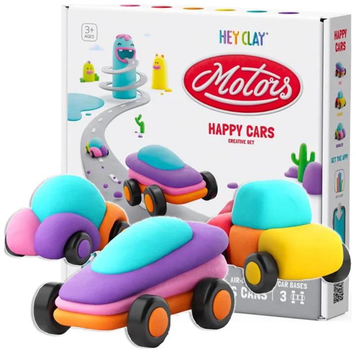 Actual product image TM Toys Hey Clay Happy Cars Set For 3+ Years 60902