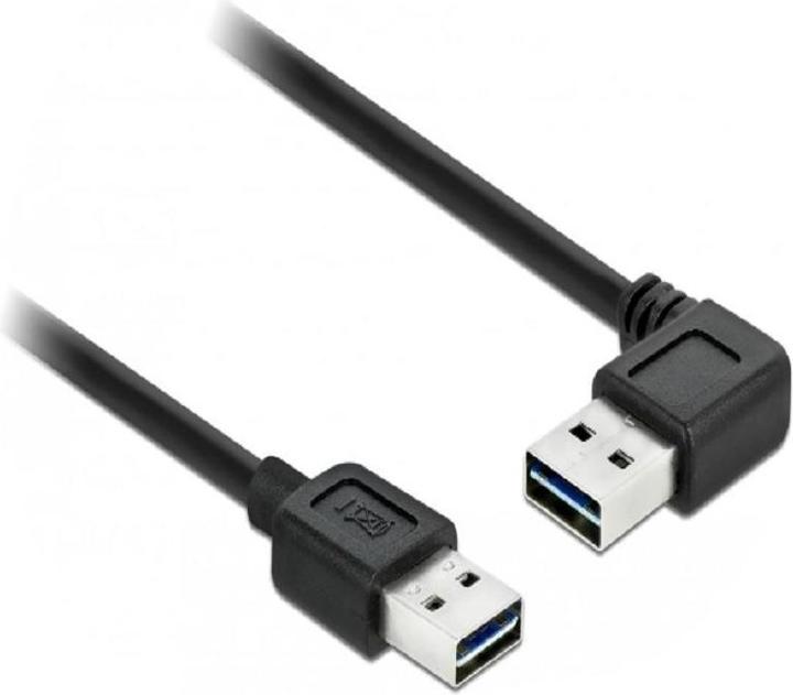 Actual product image Delock USB2.0 Easy cable, A-St.-A.St., angled (1 m, USB 2.0)