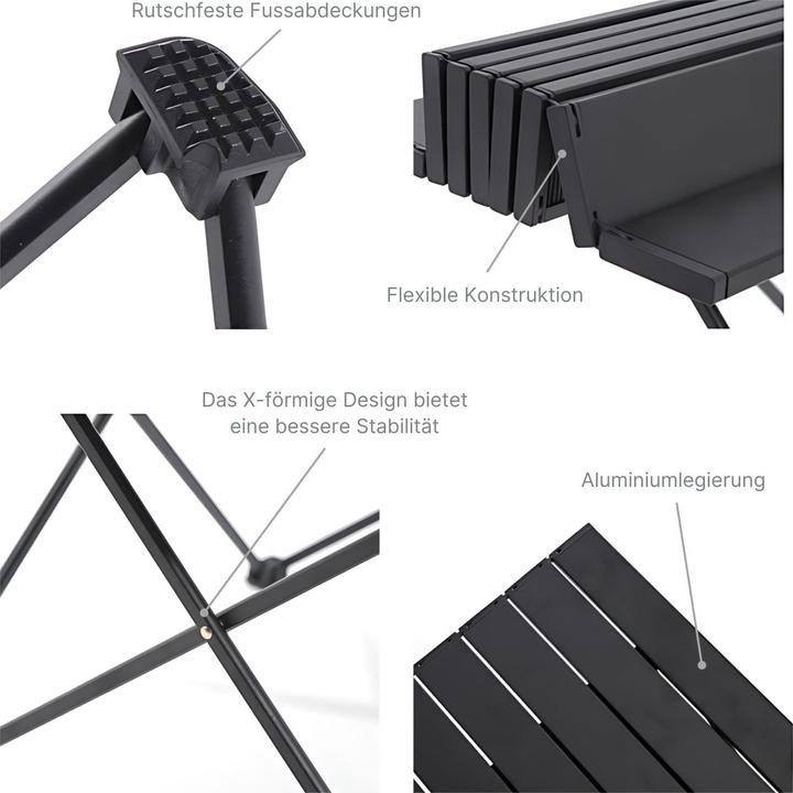 Image du produit Hermex Mini table de camping Table pliante Table d'extérieur pliante