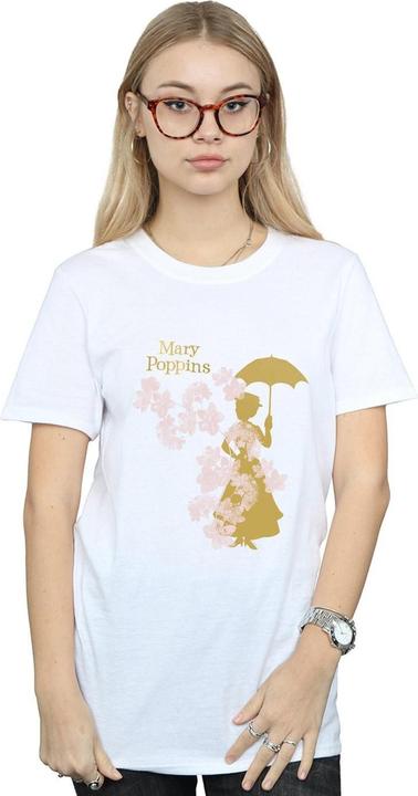 Immagine prodotto Disney Mary Poppins Floral Silhouette Maglietta Ampia Donna (XL)